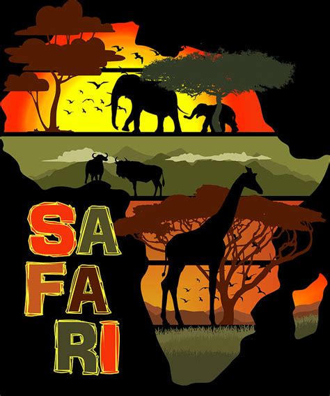 Africa Safari Sunset Digital Art By Filip Schpindel Fine Art America