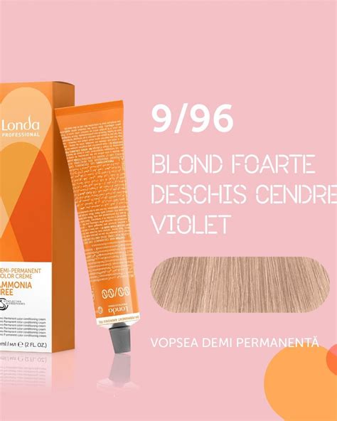 Londa Vopsea De Par Demipermanenta Nr 9 96 Blond Deschis Violet 60ml