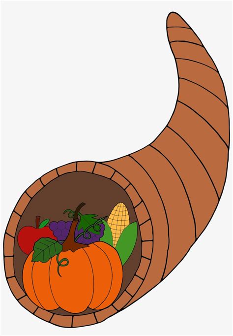 Pumkin Cornocopia Clipart