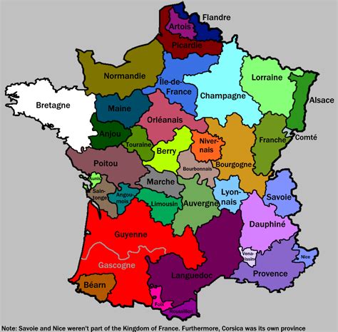 Map Of France By Province - Allyce Maitilde