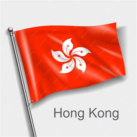 premium vector  national flag  hong kong  asia