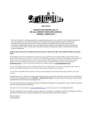 Fillable Online Public Notice For Request For Proposal Fax Email Print