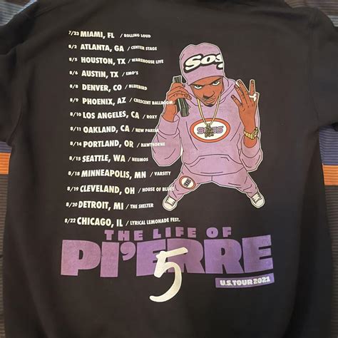 Pierre Bourne TLOP5 tour merch Sz medium can fit... - Depop