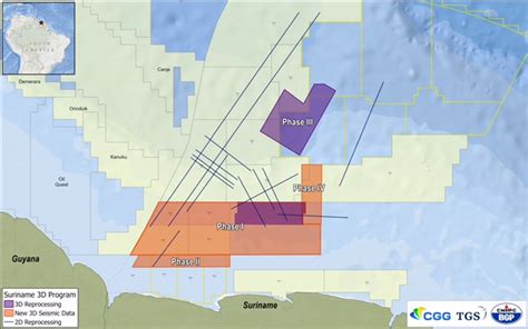 CGG TGS BGP Complete Phase IV Of 3d Seismic Survey Offshore Suriname