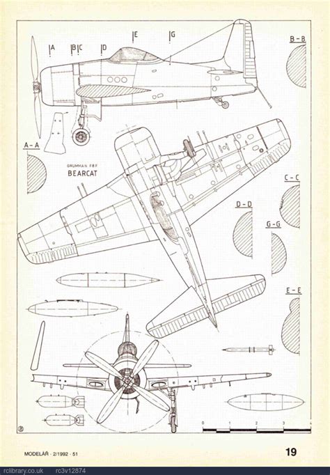 Rclibrary Grumman F8f Bearcat Mlr9202 Rc3v12874 Pdf Title Download Free Vintage Model