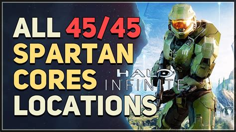 All 45 Spartan Cores Locations Halo Infinite Youtube