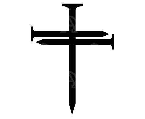 Nail Cross Svg Nail Cross Cut File Jesus Christ Svg Christian Nail