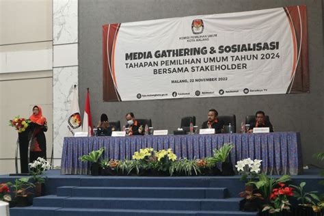 Kpu Kota Malang Gelar Media Gathering Dan Sosialisasi Tahapan Pemilu