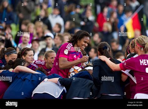 Wendie Renard (Lyon), MAY 17, 2012 - Football / Soccer : Wendie Renard of Lyon celebrates after ...