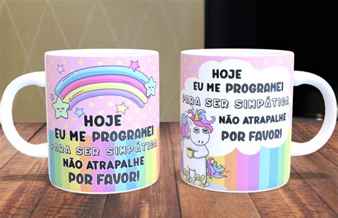 Caneca Unicórnio Malcriado Simpática Elo7 Produtos Especiais