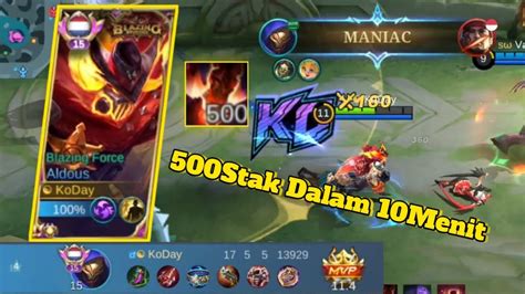 New Aldous 500Stak In 10 Minutes YouTube