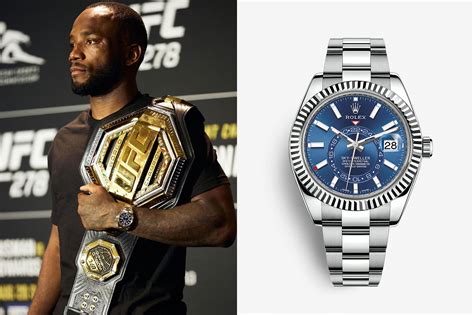 Leon “Rocky” Edwards Flexes Rolex Sky Dweller in UFC Championship ...