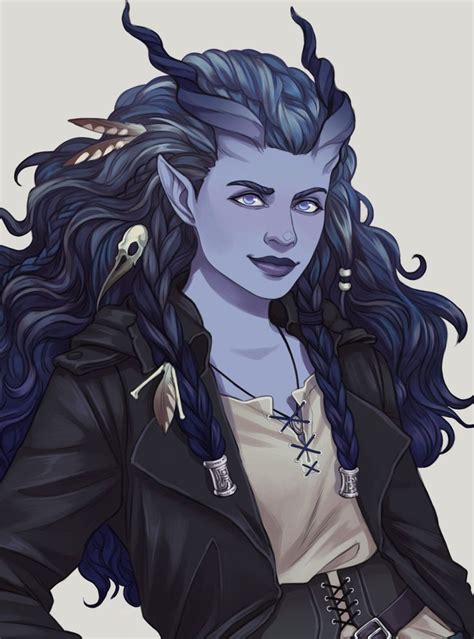 Credit To Rachel Denton Character Portraits Tiefling Female Dnd