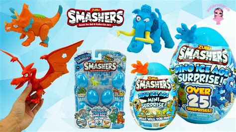 Smashers Dino Ice Age Series 4 Unboxing Dino Ice Age Mini Surprise And