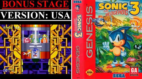 Sonic The Hedgehog Usa Sega Genesis Bonus Stage Youtube