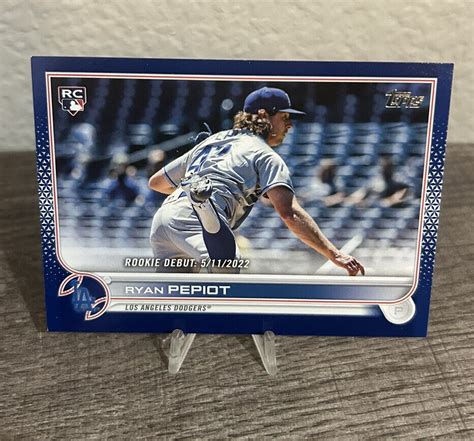 Us Ryan Pepiot Los Angeles Dodgers Topps Update Royal Blue Ebay