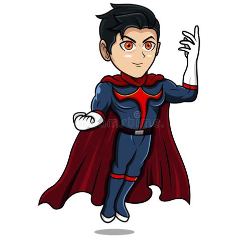 Superboy Hero Mascot Logo Design Stock Vector - Illustration of adult ...