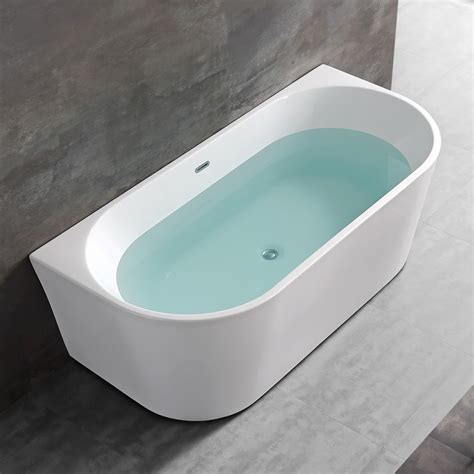 Vasca Da Bagno A Parete 75x170 Cm Scarico Incluso Arya