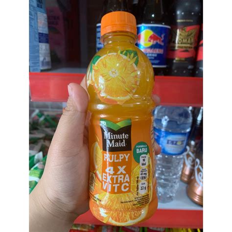 Jual Minute Maid Pulpy Orange 4x Extra Vit C 300ml Shopee Indonesia