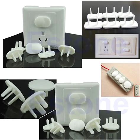 Electric Outlet 2 or 3 Plug White Cover Children Kids Baby Safety ...