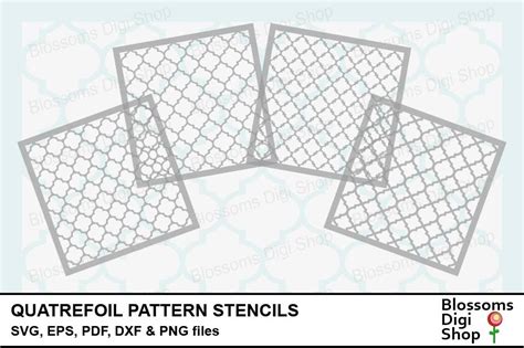 Quatrefoil Pattern Stencil