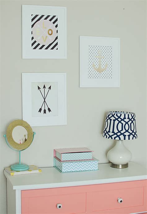 Modern Navy, Coral and Gold Bedroom - Project Nursery