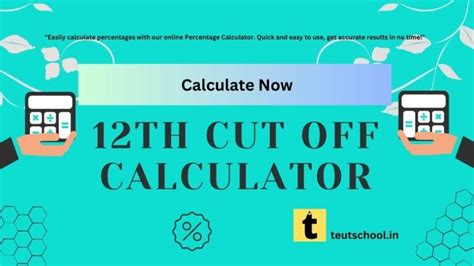 12th Std Cut Off Marks Calculation Teut School