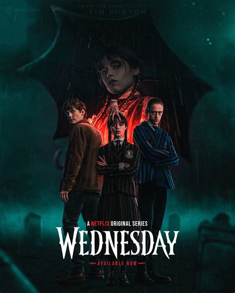 Wednesday Poster By Braleyarts