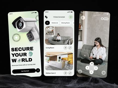 Smart Home Security Camera App Design by CMARIX on Dribbble