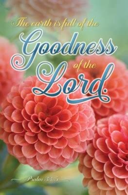 The Goodness Of The Lord Psalm Kjv Bulletins