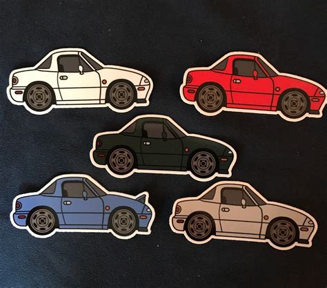 Mazda Miata Hardtop Mx Mk Eunos Stickers Car Decal Roadster