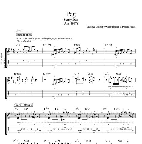 Peg Steely Dan Vocals Piano Guitar Bass Horns Drums