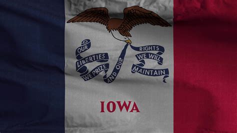 Iowa State Flag Loop Background 4K 23192814 Stock Video at Vecteezy