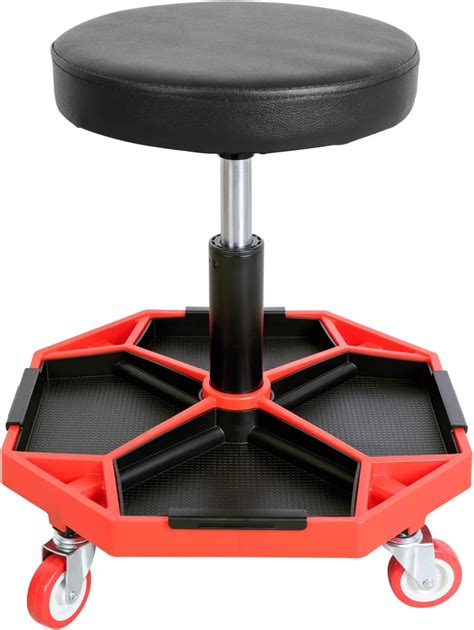 Torin ATRXF8308B Pneumatic Mechanic Stool Rolling Shop Creeper Seat