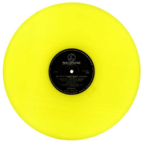 The Beatles Sgt Pepper Yellow Vinyl Dutch Vinyl Lp —