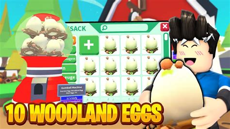 Ich ÖFFNE 10 WOODLAND Eggs in Adopt Me und bekomme YouTube