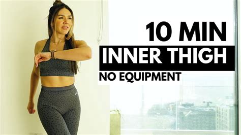 Min Toned Inner Thigh Workout No Equipment No Repeats And Low