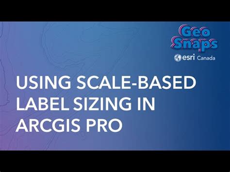 Using Scale Based Label Sizing In Arcgis Pro Youtube