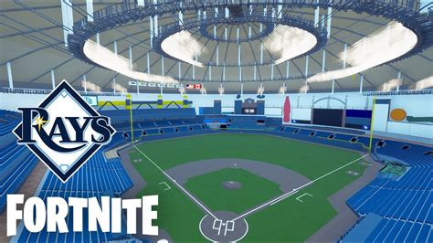 I Built Tropicana Field In Fortnite Creative Baseball Stadium Youtube