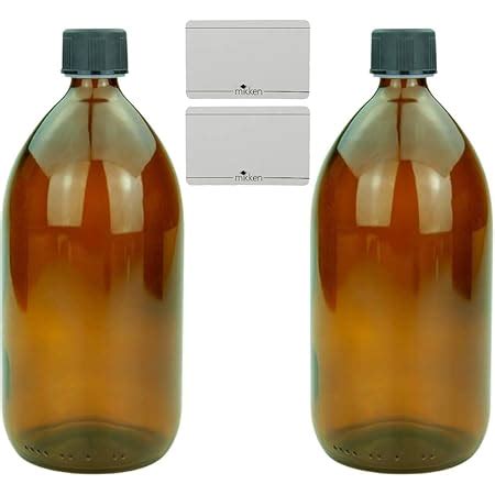 X Braune Laborflasche Ml Aus Kunststoff Pet Apothekerflasche