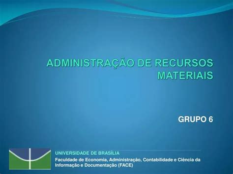 PPT ADMINISTRAÇÃO DE RECURSOS MATERIAIS PowerPoint Presentation free