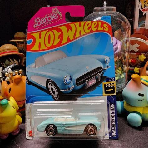 Jual Hot Wheels Screen HW Screen Time Barbie The Movie 1956 Corvette