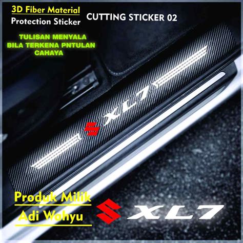 Jual Sticker Sill Plate Carbon 3d Mobil Xl 7 Sticker Karbon 3d