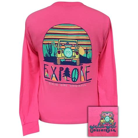 Explore Neon Pink Long Sleeve Girlie Girl Originals Simply Southern T Shirts Girly Girl