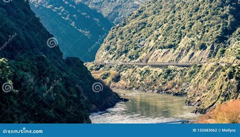 Manawatu Gorge New Zealand Stock Photo Image Of Commuter Last