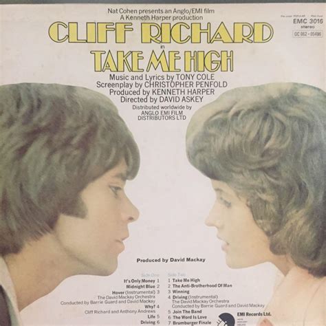 Lp - Cliff Richard (Take Me High) movie soundtrack, Hobbies & Toys ...