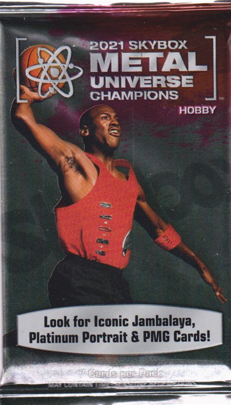 2021 UD Skybox Metal Universe Champions hobby balíček RM karty