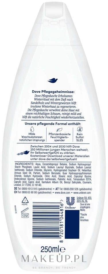 Dove Winter Ritual Sandalwood Winter Spices Shower Gel Żel pod