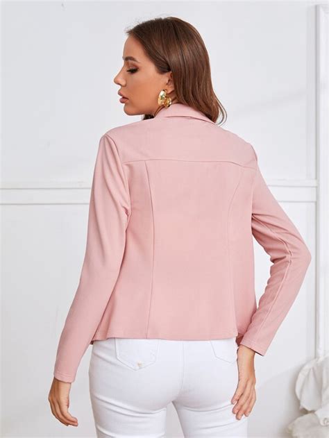 Shein Privé Shawl Collar Solid Blazer Shein Usa