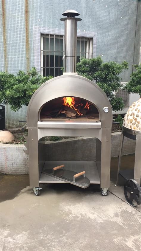 Hot Sale Stainless Steel Portable Mobile Pizza Oven Burn Wood Commercial Pellet Ovens Buy